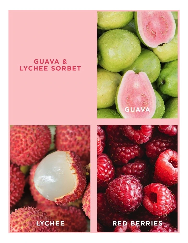 Guava and Lychee Sorbet Hand and Body Wash Refill image 3