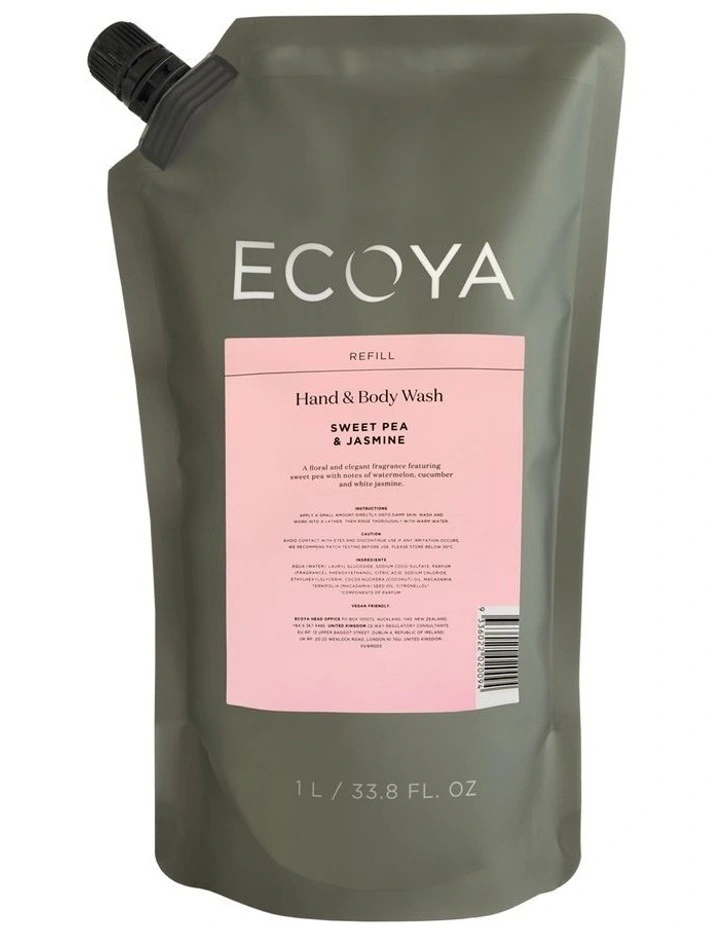 Sweet Pea and Jasmine Hand and Body Wash Refill image 1