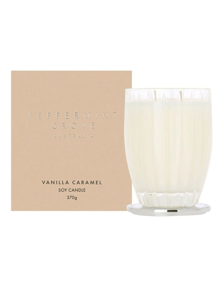 Vanilla Caramel Large Soy Candle 370g image 1