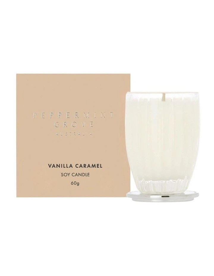 Vanilla Caramel - Small Soy Candle 60g image 1