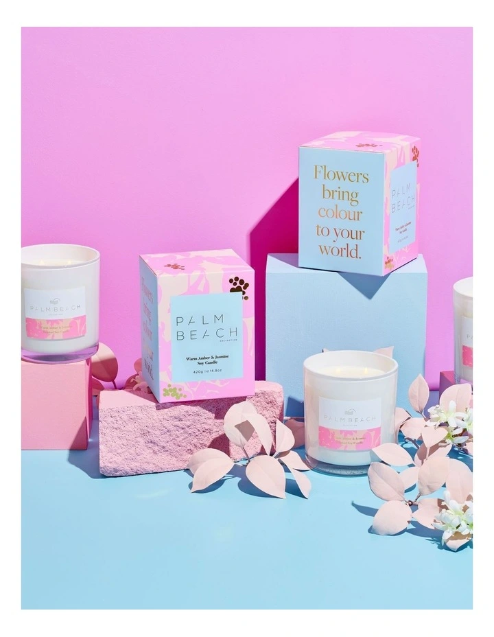 Palm Beach Collection Warm Amber & Jasmine Standard Candle 420g MYER