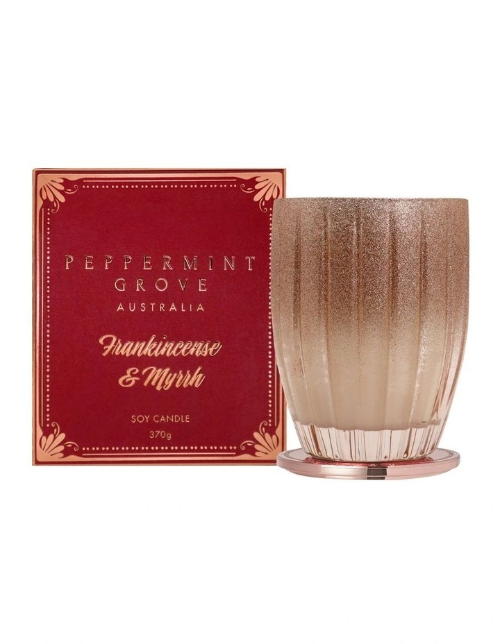 Frankincense & Myrrh Large Soy Candle 370g image 1