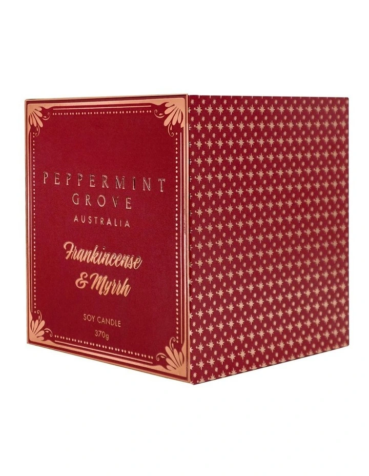 Frankincense & Myrrh Large Soy Candle 370g image 2
