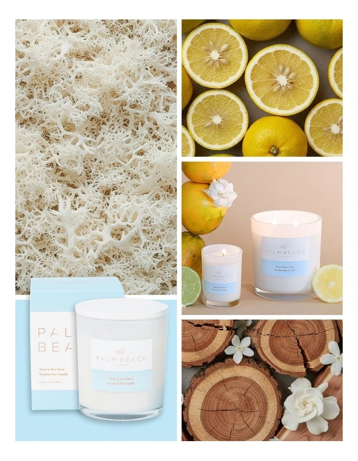 Yuzu & Sea Moss Scented Candle 420g image 2