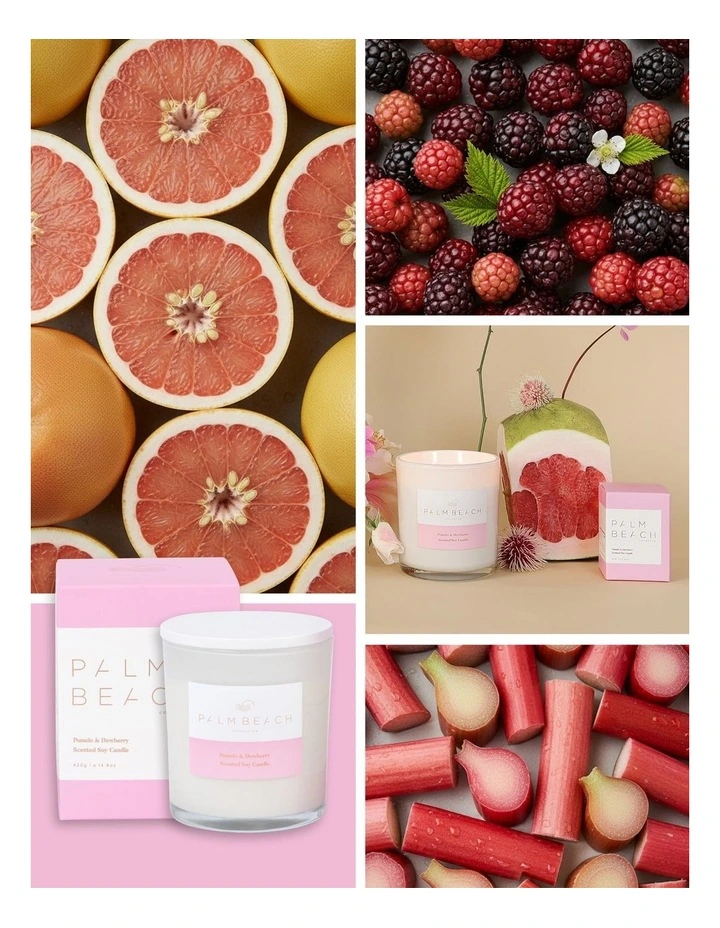 Pomelo & Dewberry Scented Candle 420g image 3