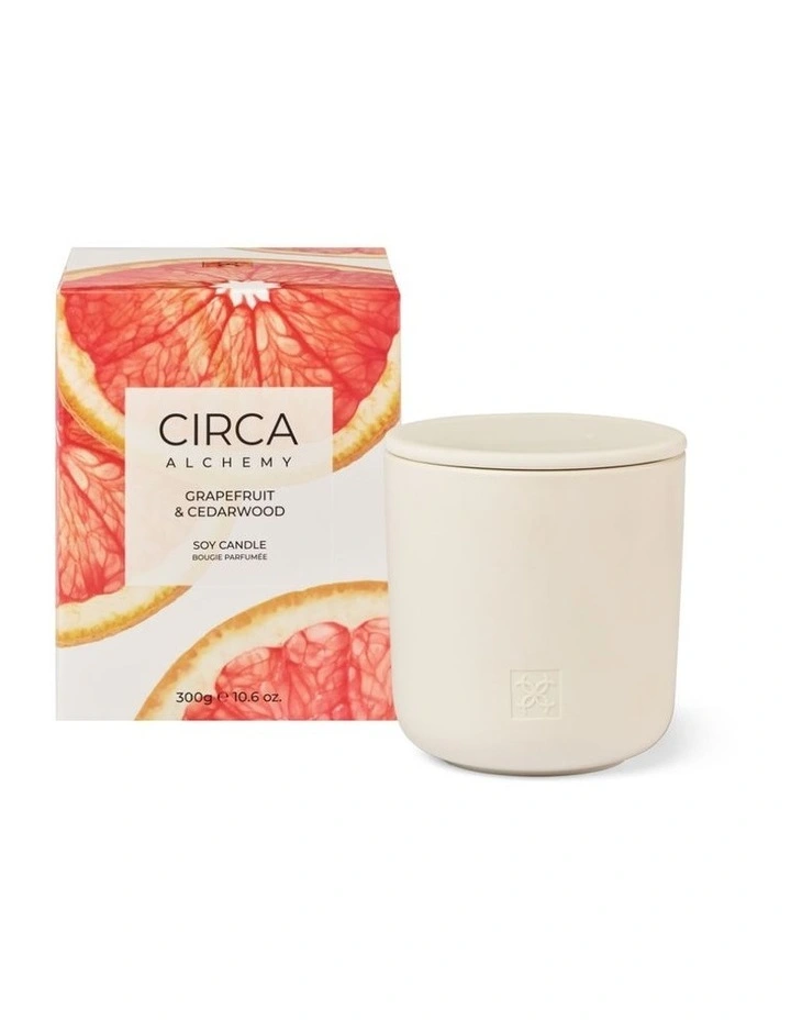 Alchemy Grapefruit And Cedarwood Soy Candle 300g image 1