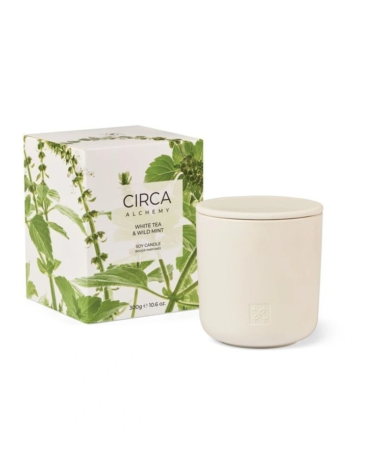 Alchemy Tea And Wild Mint Soy Candle 300g image 2