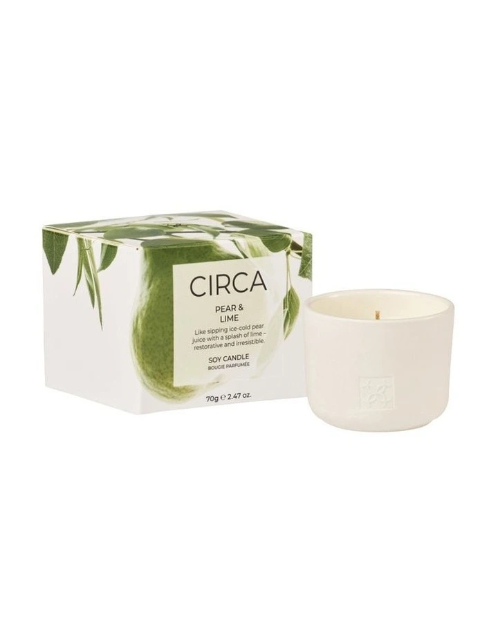Pear And Lime Soy Candle 70g image 2