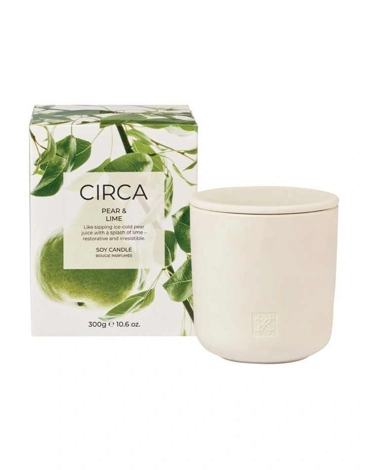 Pear And Lime Soy Candle 300g image 1