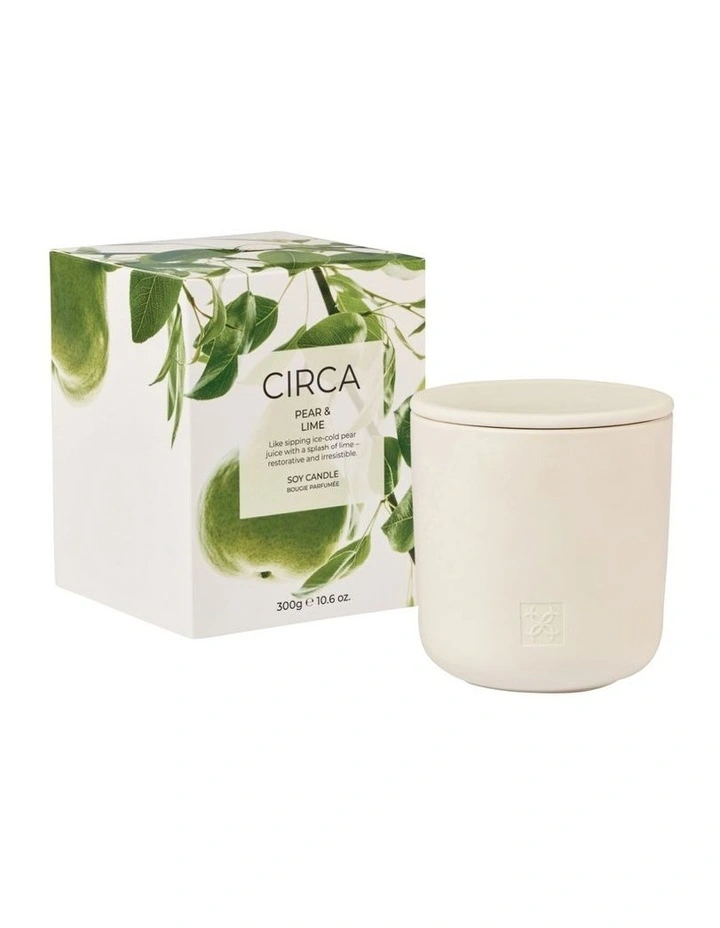 Pear And Lime Soy Candle 300g image 2