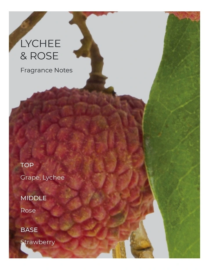 Lychee And Rose Soy Candle 300g image 5