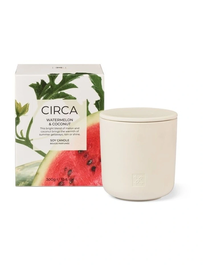 Watermelon And Coconut Soy Candle 300g image 1
