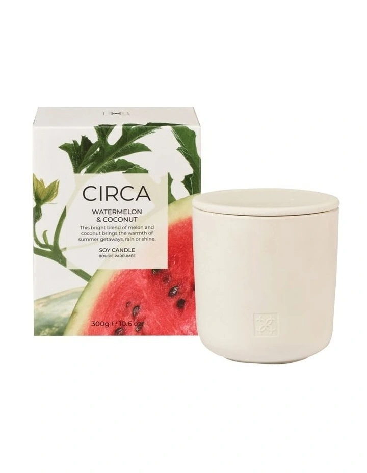 Watermelon And Coconut Soy Candle 300g image 1