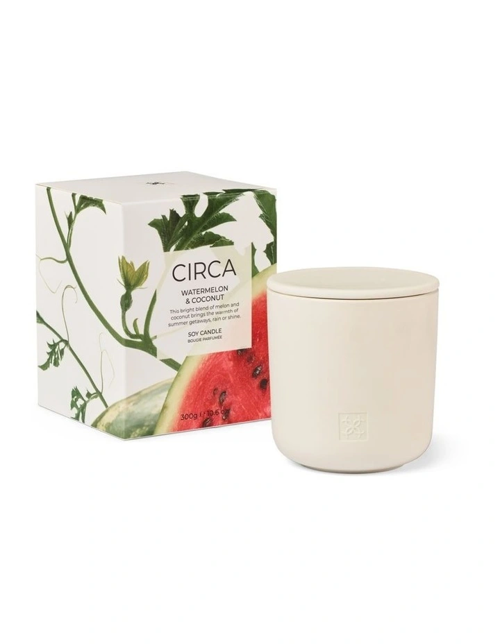 Watermelon And Coconut Soy Candle 300g image 2