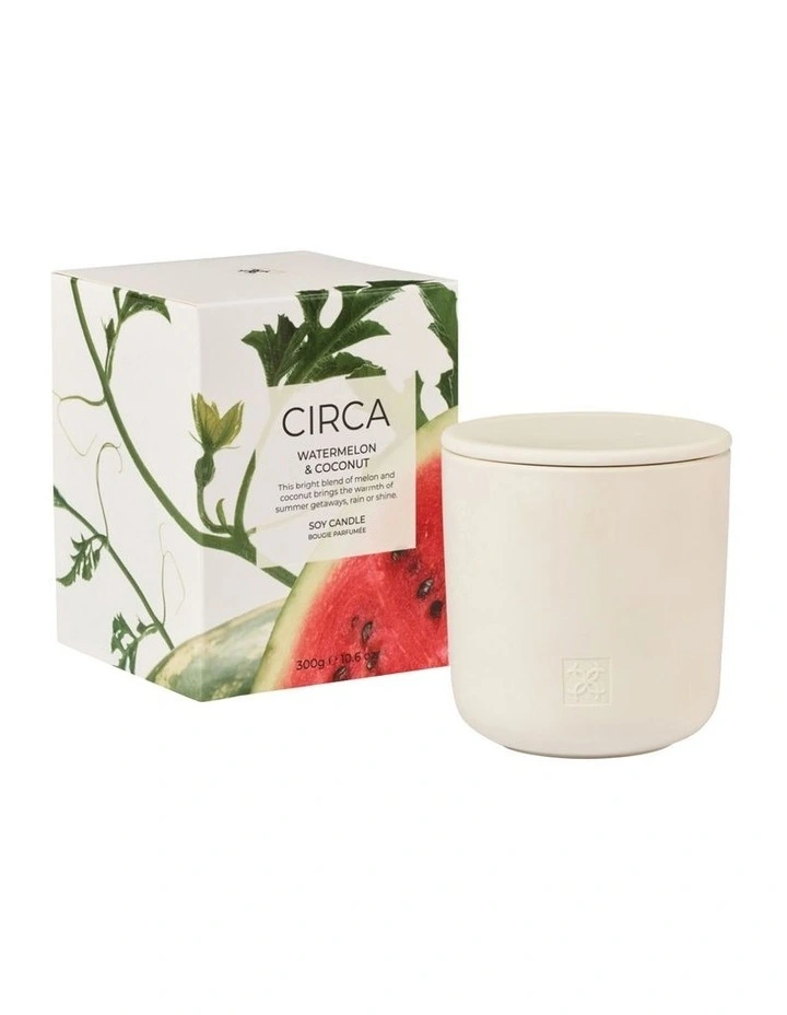 Watermelon And Coconut Soy Candle 300g image 2