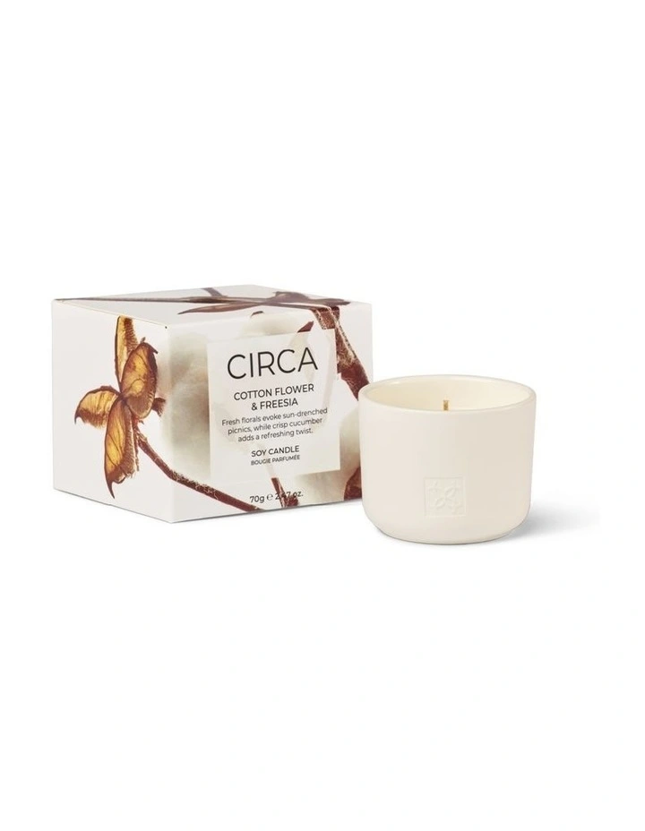 Cotton Flower And Freesia Soy Candle image 2
