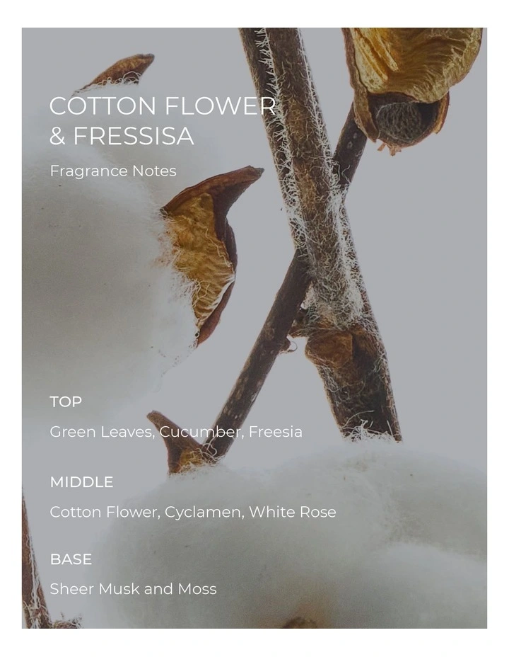 Cotton Flower And Freesia Soy Candle image 4