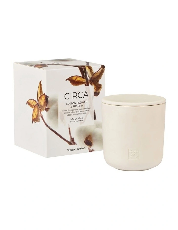 Cotton Flower and Freesia Soy Candle 300g image 2
