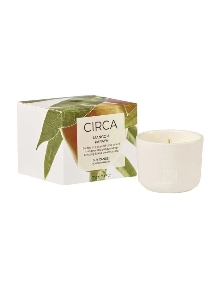 Mango and Papaya Soy Candle 70g image 2