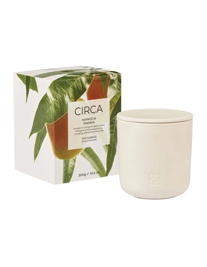 Mango and Papaya Soy Candle 300g image 2