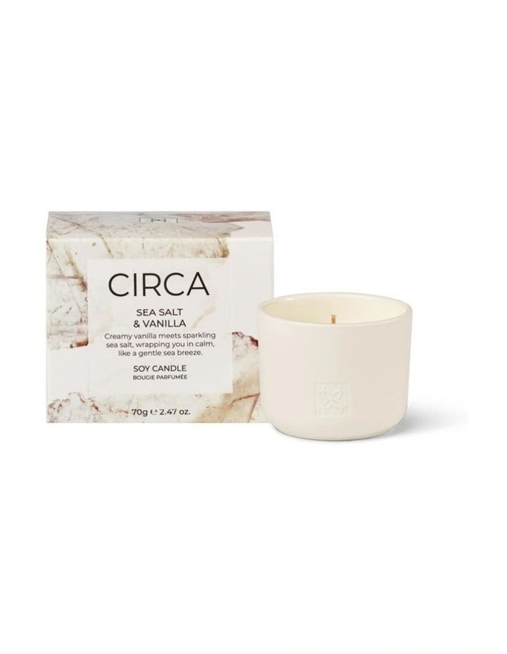 Sea Salt and Vanilla Soy Candle image 1