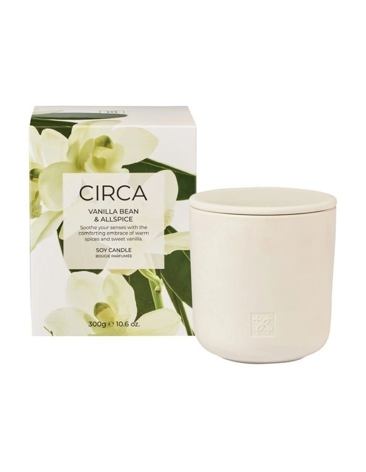 Vanilla Bean & Allspice Soy Candle 300g image 1