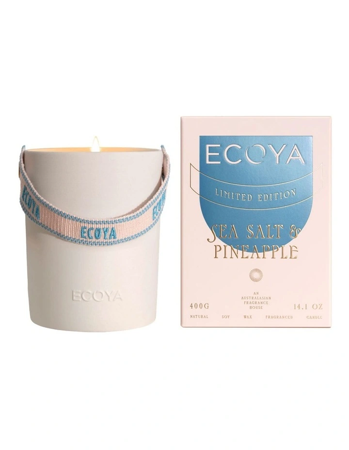 Sea Salt And Pineapple Ceramic Candle 400g image 1