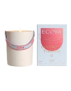 Coconut And Tuberose Ceramic Candle 400g