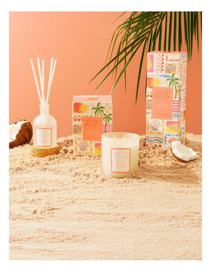 Bronzed Coconut Scented Candle 420g image 3