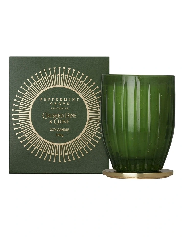 Crushed Pine And Clove Large Candle 370g image 1