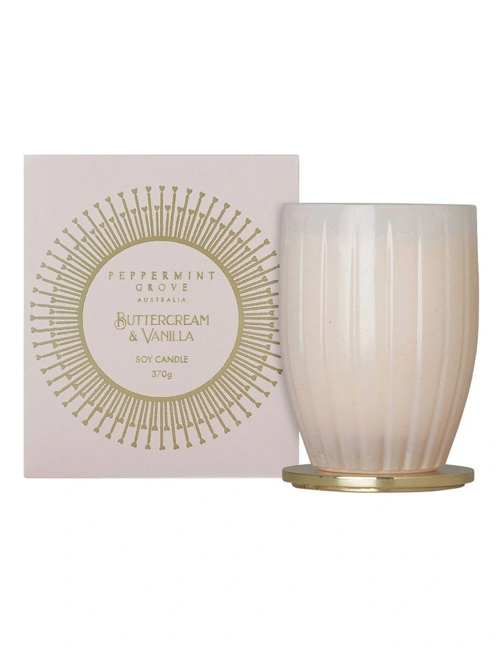 Buttercream & Vanilla Large Candle 370g image 1