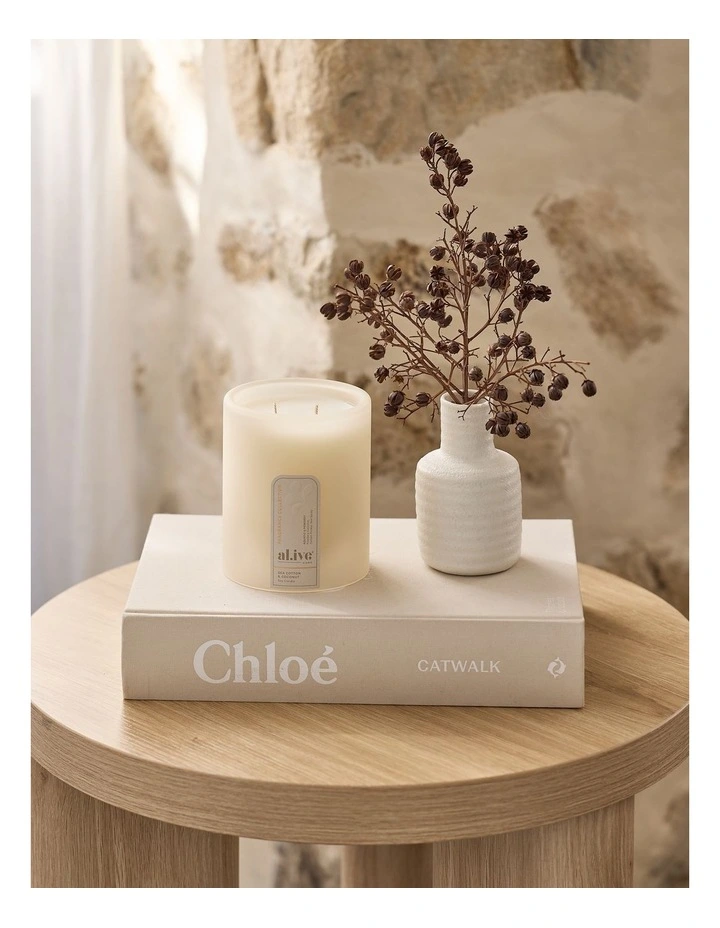 Soy Candle Sea Cotton & Coconut in Cream image 3