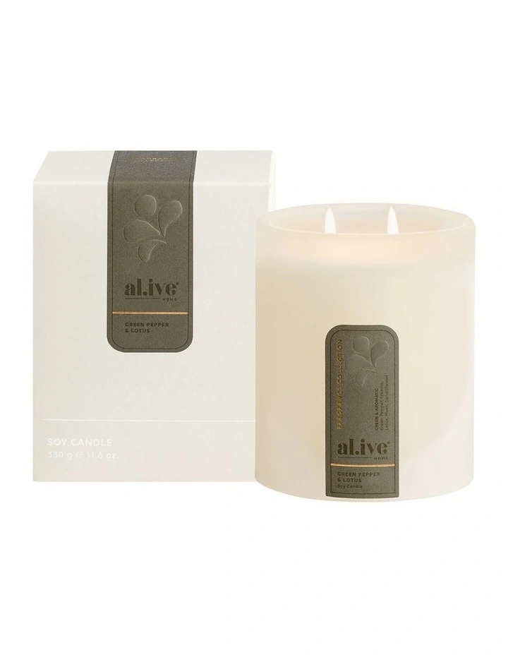 Soy Candle - Green Pepper & Lotus image 1