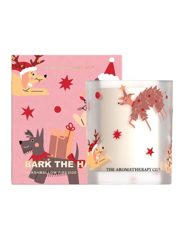 Santa Paws Bark The Halls Candle Marshmallow Fireside 200g image 1