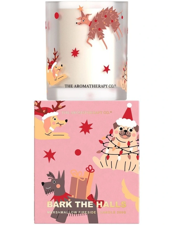 Santa Paws Bark The Halls Candle Marshmallow Fireside 200g image 2