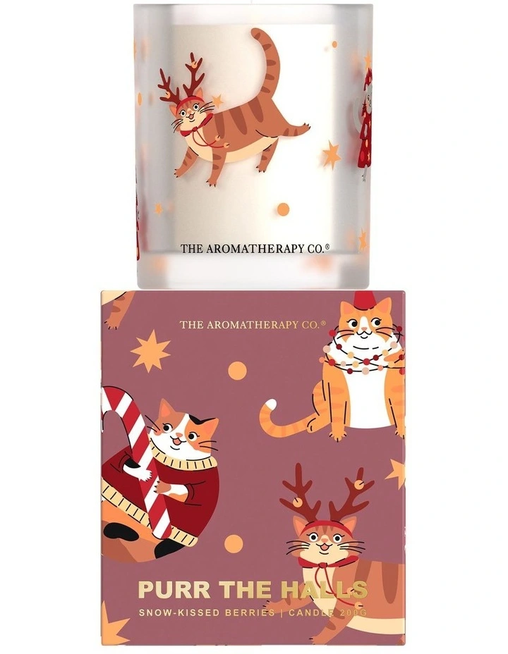 Santa Paws Purr The Halls Candle Snow Kissed Berries 200g image 2