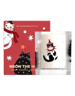Santa Paws Meow the Halls Candle Smoky Oakwood 200g