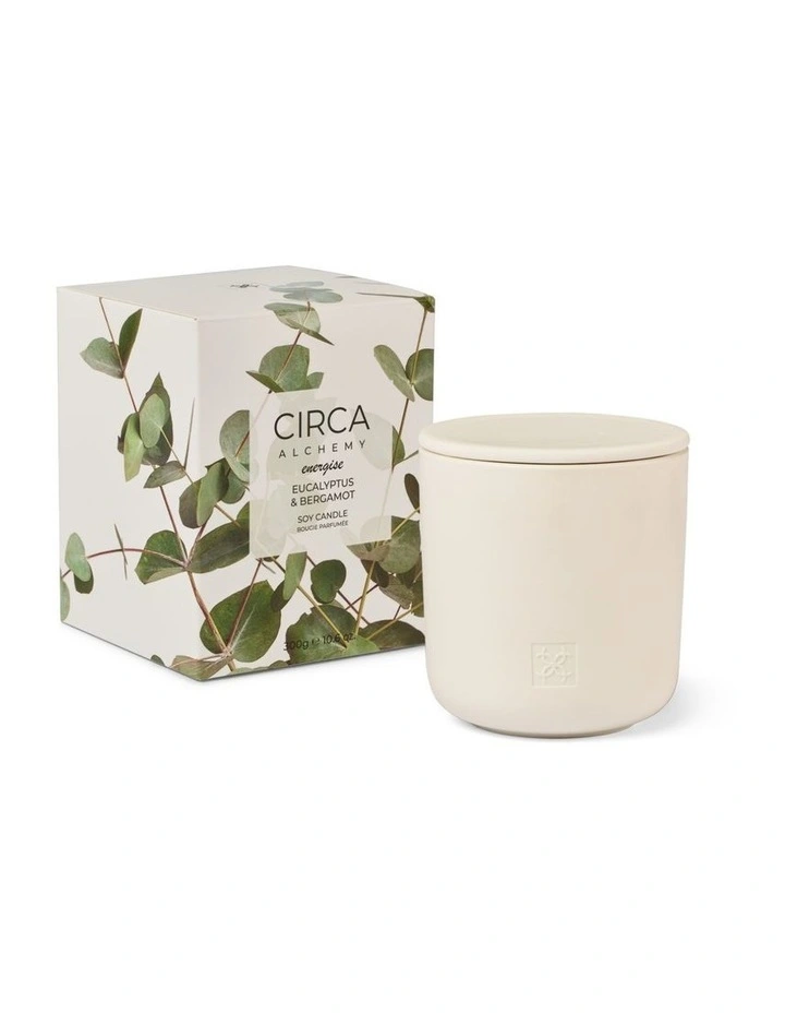 Alchemy Energise Eucalyptus & Bergamot Soy Candle 300g image 2
