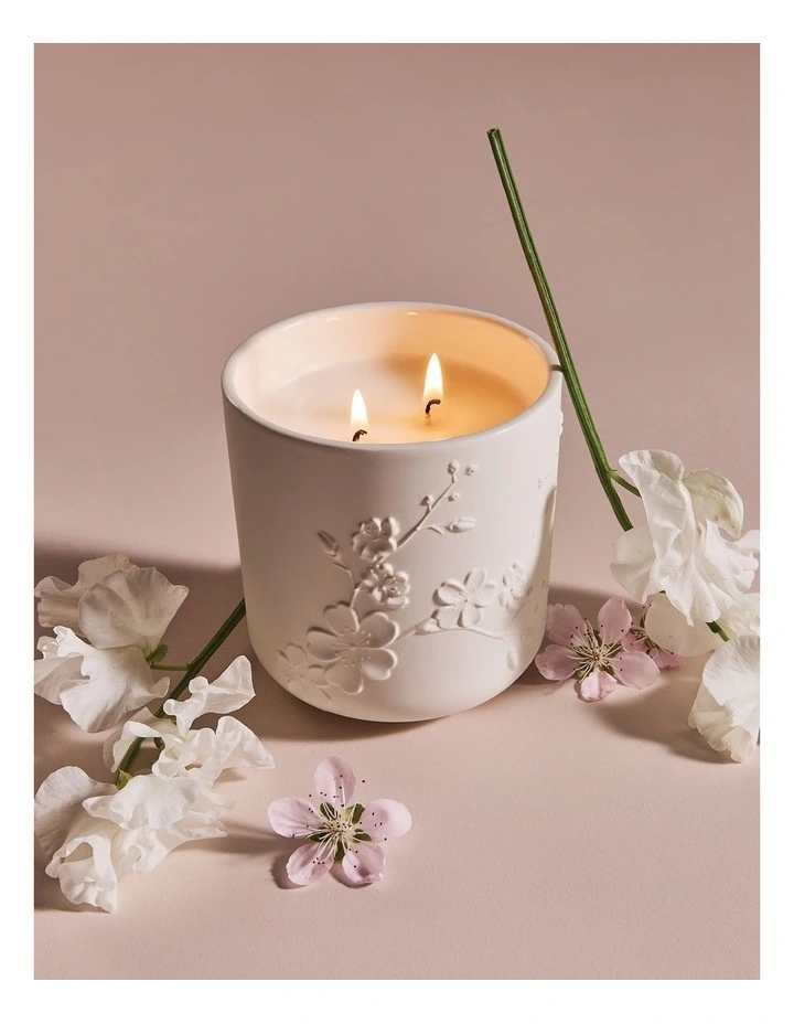 Cherry Blossom & Green Tea Soy Candle 300g image 4