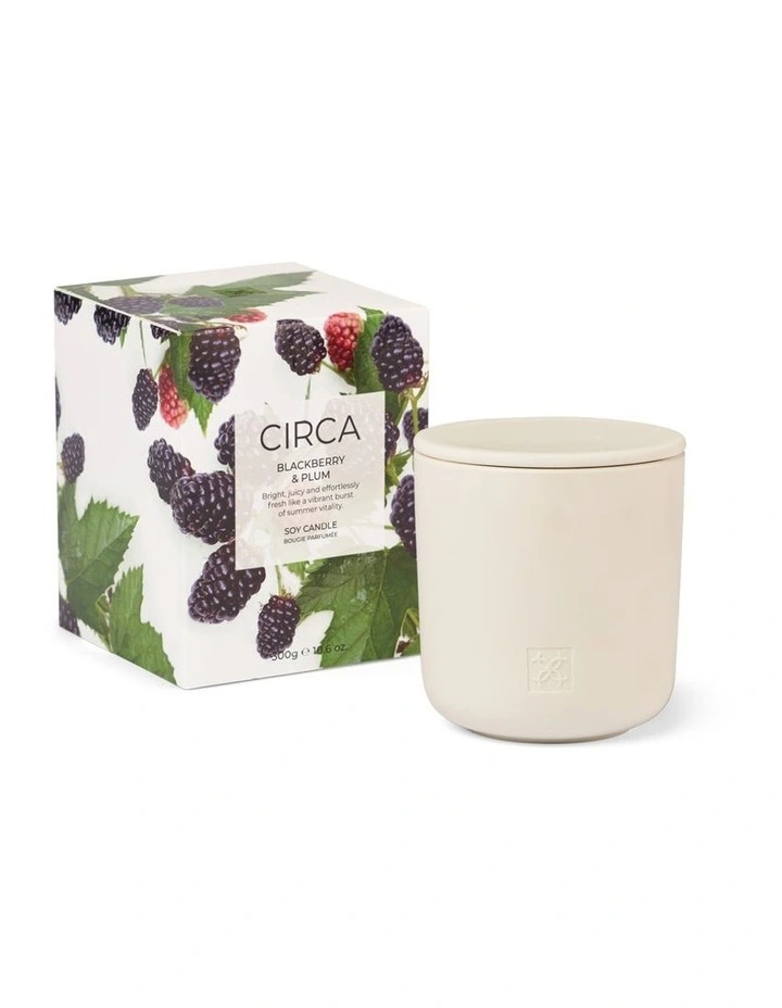 Blackberry And Plum Soy Candle 300g image 2