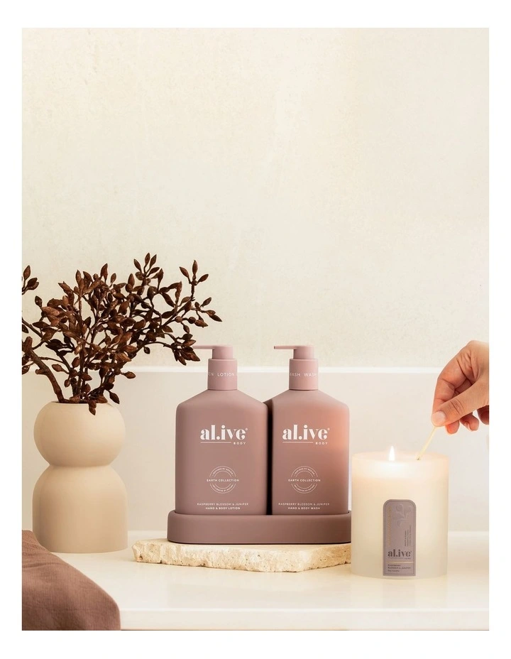 Soy Candle Raspberry Blossom & Juniper 300g image 4