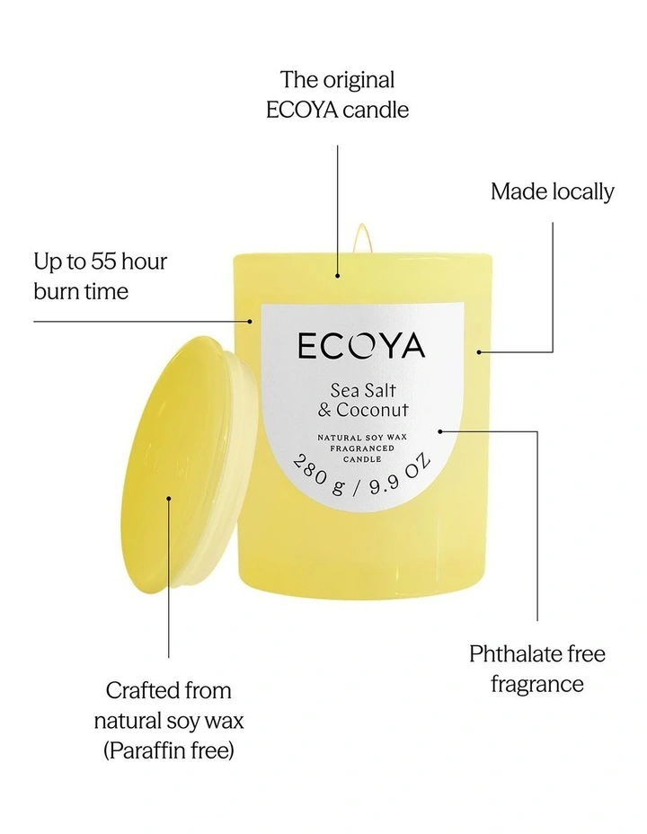 Sea Salt & Coconut Metro Candle 280g image 3