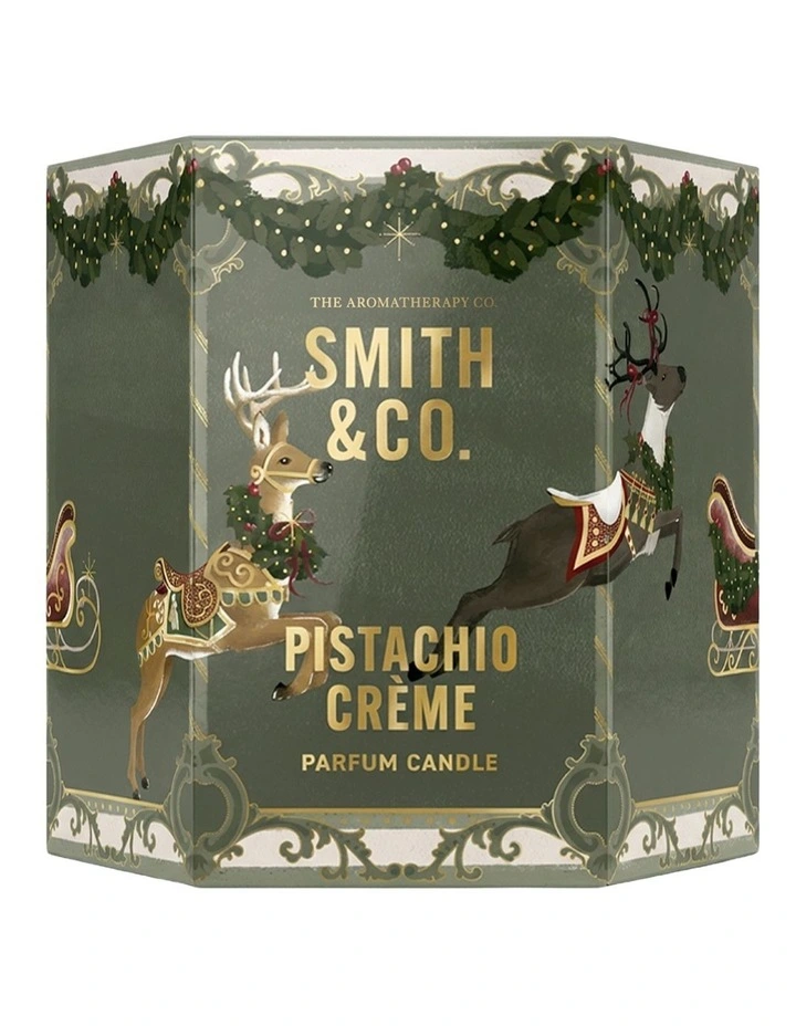 Smith & Co Festive Pistachio Creme Candle 80g image 2