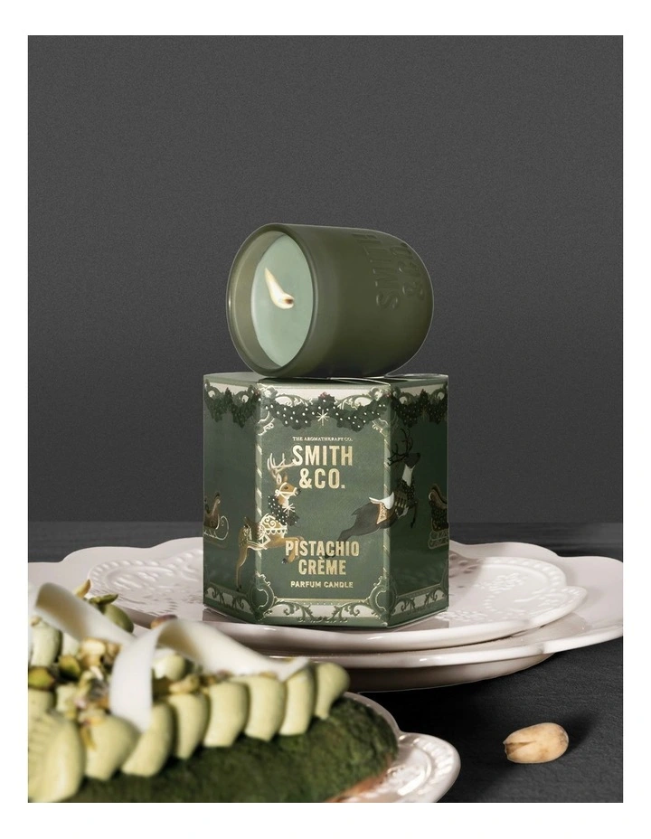 Smith & Co Festive Pistachio Creme Candle 80g image 4