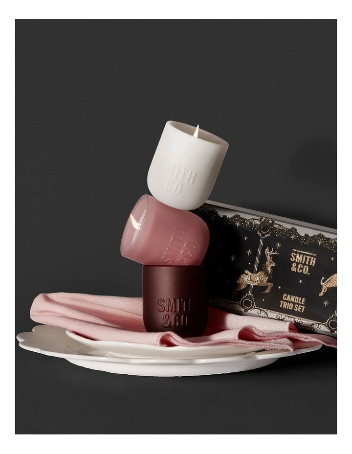 Smith & Co Trio Candle Gift Set 3x 80g image 4