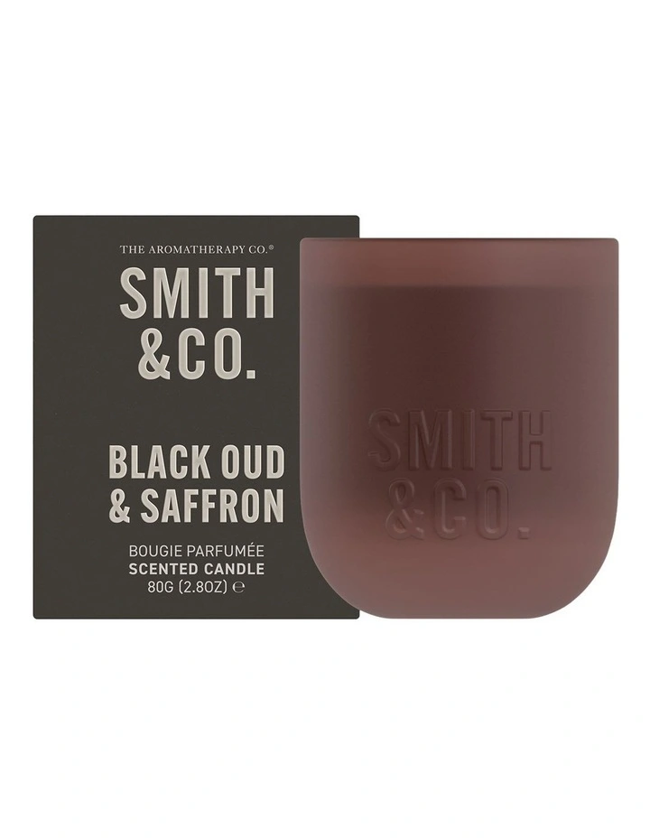 Black Oud & Saffron Candle 80g image 1