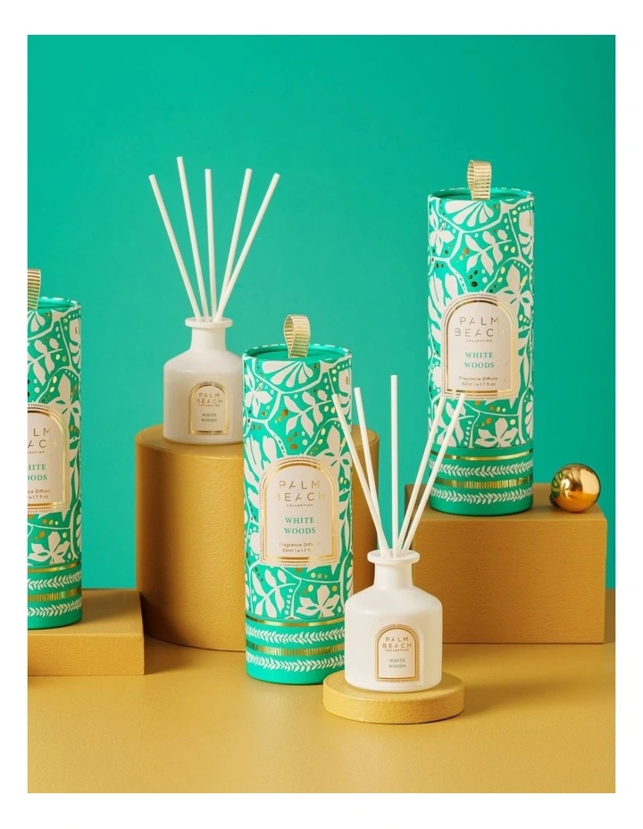 White Woods Mini Reed Diffuser 50ml image 2