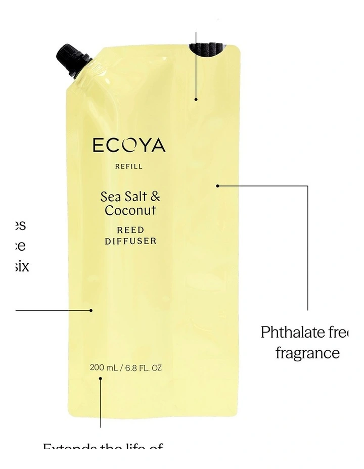 Sea Salt & Coconut Reed Diffuser Refill 200ml image 2