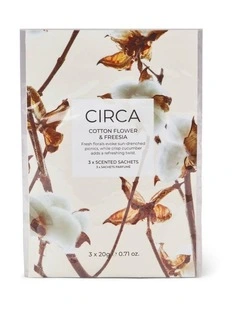 Cotton Flower & Freesia Scented Sachet 3 x 20g