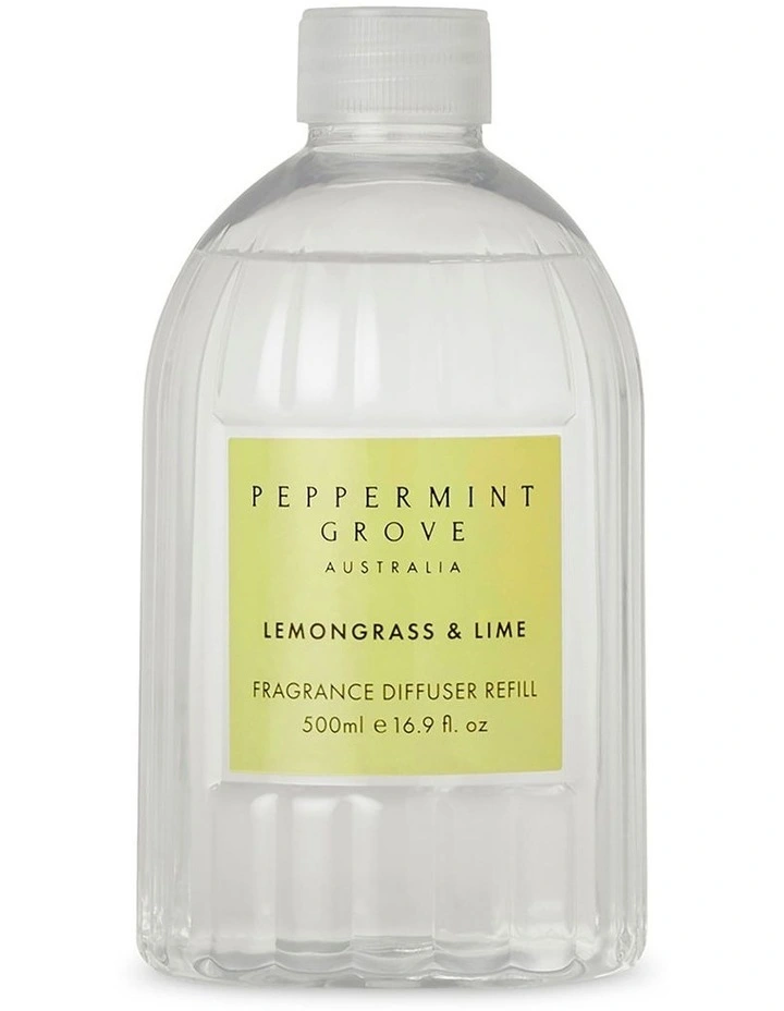 Lemongrass & Lime Fragrance Diffuser Refill 500ml image 1